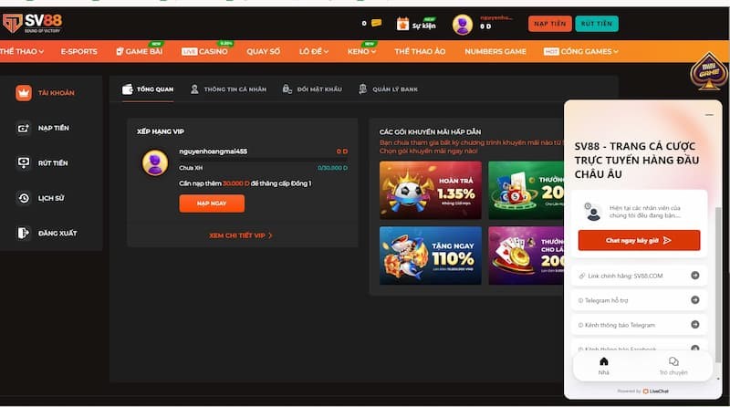 Những ưu điểm lớn tại nhà cái SV88 Những ưu điểm lớn tại nhà cái SV88